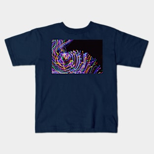 Spectrum Wave Light Painting Kids T-Shirt